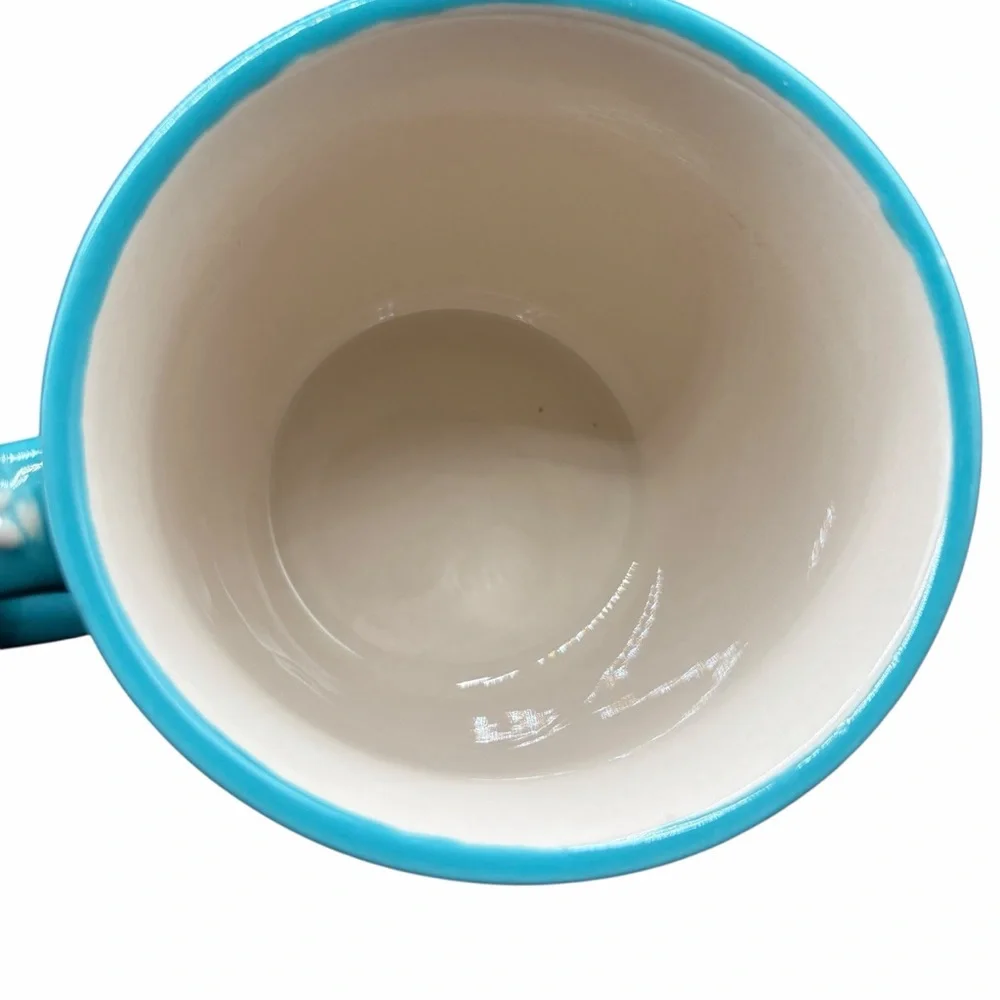 THE PIONEER WOMAN “A CUP OF CHEER” FLORAL COFFEE MUG CERAMIC 4”
